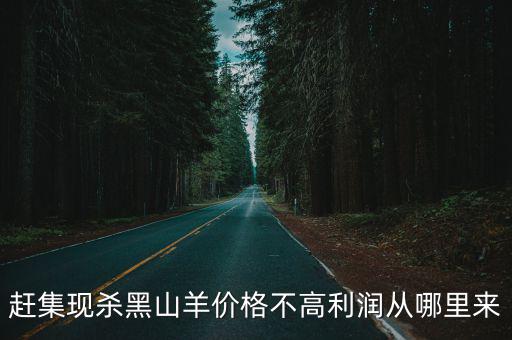 趕集現殺黑山羊價格不高利潤從哪里來