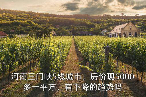 河南三門峽5線城市，房價現5000多一平方，有下降的趨勢嗎