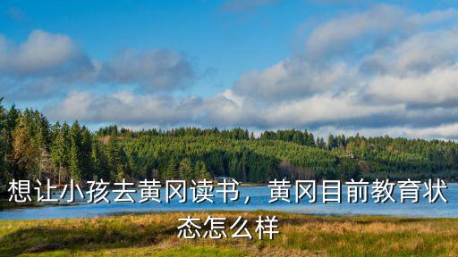 想讓小孩去黃岡讀書，黃岡目前教育狀態怎么樣