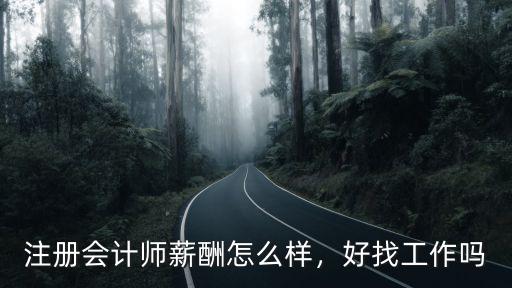 注冊會計師薪酬怎么樣，好找工作嗎