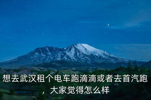 想去武漢租個(gè)電車(chē)跑滴滴或者去首汽跑，大家覺(jué)得怎么樣
