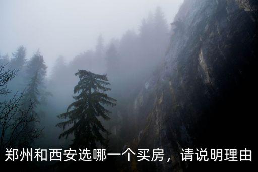鄭州和西安選哪一個買房，請說明理由