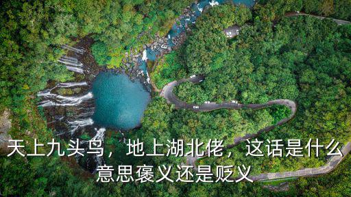 湖北佬很狡猾是怎么說的,是說的湖北人有九個腦袋