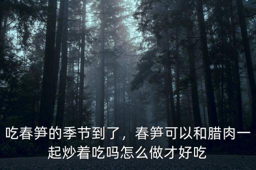 吃春筍的季節到了，春筍可以和臘肉一起炒著吃嗎怎么做才好吃