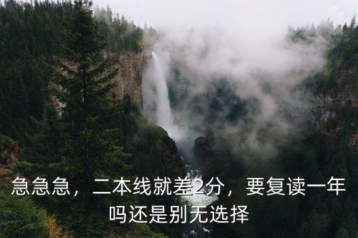 差兩分上二本線怎么辦湖北,高考成績差一分不夠二本線