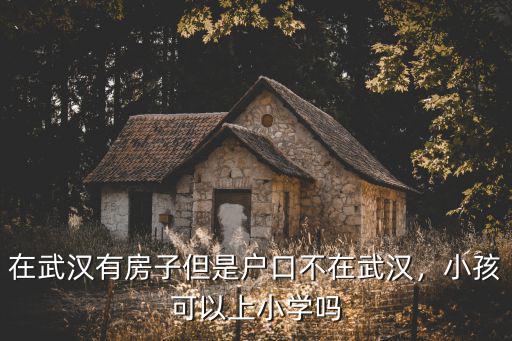 在武漢有房子但是戶口不在武漢，小孩可以上小學(xué)嗎