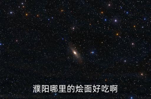 濮陽(yáng)哪里的燴面好吃啊