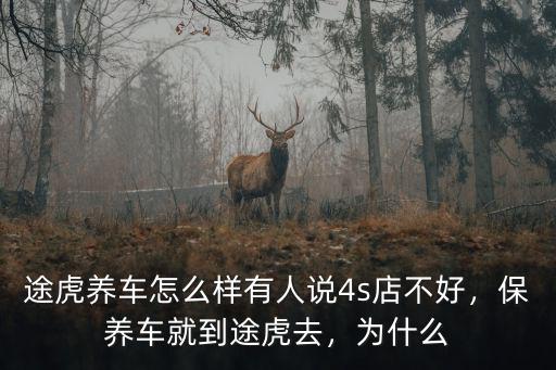 途虎養(yǎng)車怎么樣有人說4s店不好，保養(yǎng)車就到途虎去，為什么