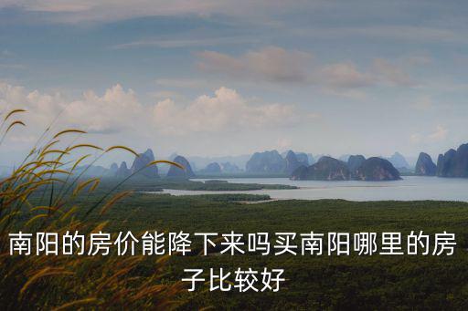南陽(yáng)的房?jī)r(jià)能降下來(lái)嗎買(mǎi)南陽(yáng)哪里的房子比較好