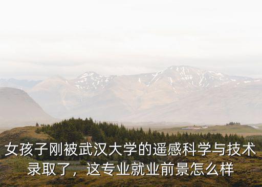 女孩子剛被武漢大學(xué)的遙感科學(xué)與技術(shù)錄取了，這專業(yè)就業(yè)前景怎么樣