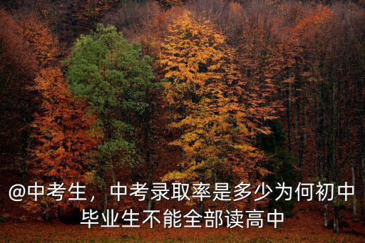 鄭州中招考試高中錄取率多少,普通高中的錄取率是多少