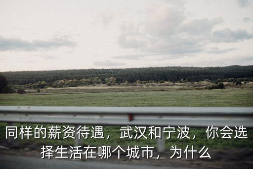 同樣的薪資待遇，武漢和寧波，你會選擇生活在哪個城市，為什么