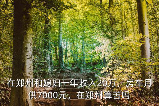 在鄭州和媳婦一年收入20萬，房車月供7000元，在鄭州算苦嗎