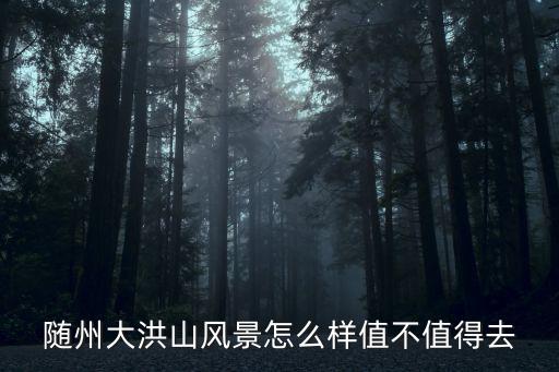隨州大洪山風景怎么樣值不值得去