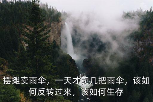 擺攤賣雨傘，一天才賣幾把雨傘，該如何反轉過來，該如何生存