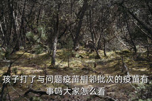 孩子打了與問題疫苗相鄰批次的疫苗有事嗎大家怎么看