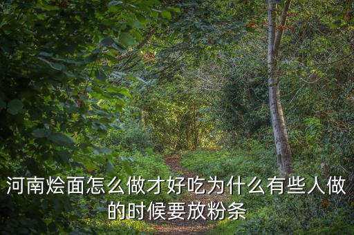 河南燴面條怎么做好吃,河南燴面怎么做才好吃