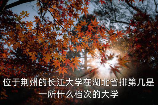 長江大學(荊州校區)怎么樣,湖北長江大學怎么樣