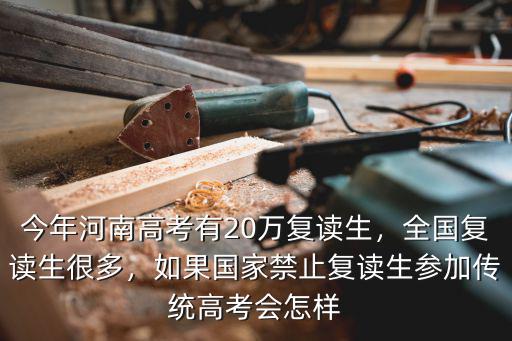 今年河南高考有20萬復讀生，全國復讀生很多，如果國家禁止復讀生參加傳統高考會怎樣