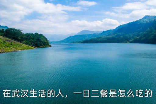在武漢生活的人，一日三餐是怎么吃的