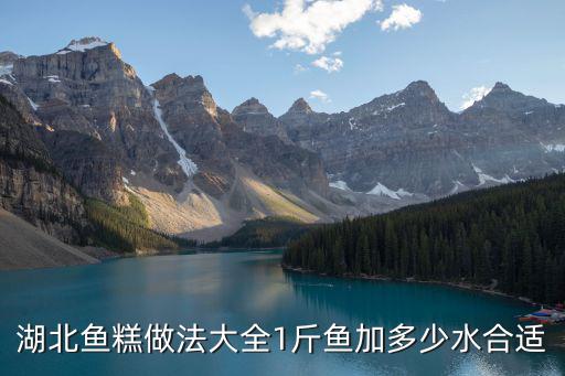 湖北魚糕做法大全1斤魚加多少水合適