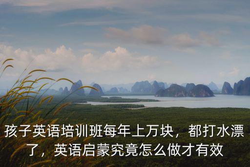 孩子英語培訓班每年上萬塊，都打水漂了，英語啟蒙究竟怎么做才有效