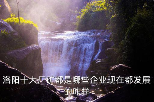 洛陽鎢鉬企業都在哪里,洛陽十大廠礦都是哪些企業