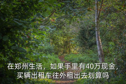 在鄭州生活，如果手里有40萬現金，買輛出租車往外租出去劃算嗎