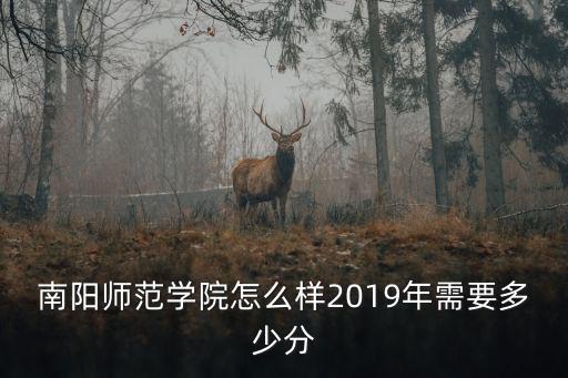 南陽師范學院怎么樣2019年需要多少分