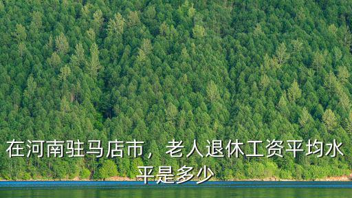 在河南駐馬店市，老人退休工資平均水平是多少
