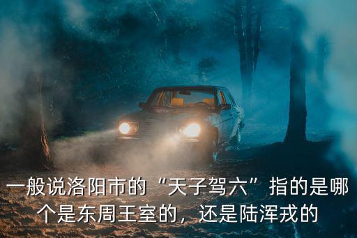 一般說(shuō)洛陽(yáng)市的“天子駕六”指的是哪個(gè)是東周王室的，還是陸渾戎的
