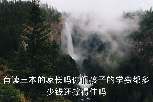 有讀三本的家長嗎你們孩子的學費都多少錢還撐得住嗎