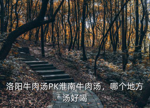 洛陽牛肉湯PK淮南牛肉湯，哪個(gè)地方湯好喝
