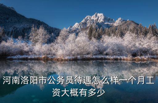 洛陽市小時工工資多少,一個月工資大概有多少