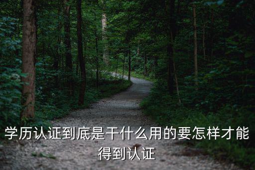 平頂山市學歷認證怎么認證,學歷認證到底是干什么用的
