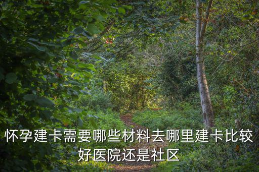 漯河去哪里建懷孕小卡,去哪里建卡比較好