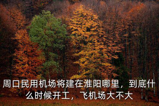 周口民用機場將建在淮陽哪里，到底什么時候開工，飛機場大不大
