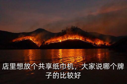 店里想放個(gè)共享紙巾機(jī)，大家說哪個(gè)牌子的比較好