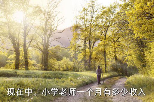 現(xiàn)在中、小學(xué)老師一個月有多少收入