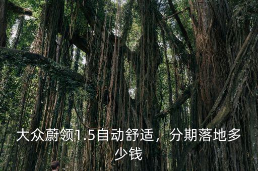 大眾蔚領(lǐng)開封買多少錢,大眾蔚領(lǐng)1.5自動(dòng)舒適