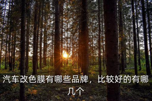 安陽哪里汽車改色膜好,汽車改色膜有哪些品牌