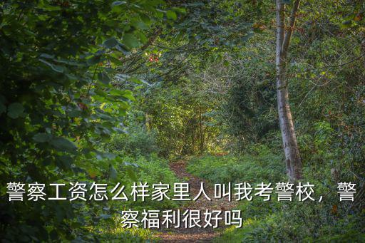 警察工資怎么樣家里人叫我考警校，警察福利很好嗎