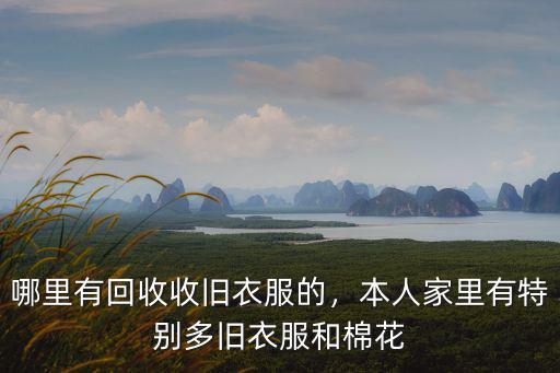 鶴壁市哪里有收舊衣服,哪里有回收收舊衣服的