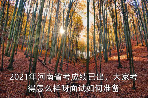河南省省考考的怎么樣,大家考得怎么樣呀