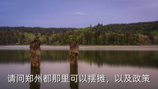 請問鄭州都那里可以擺攤，以及政策