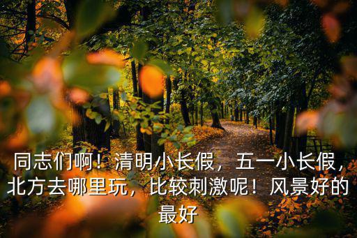 同志們啊！清明小長假，五一小長假，北方去哪里玩，比較刺激呢！風景好的最好