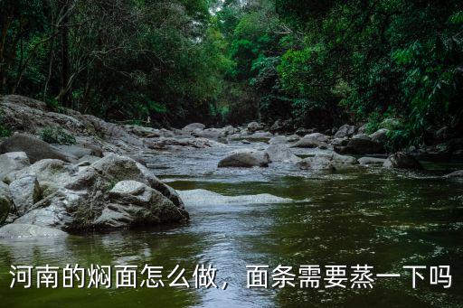 河南的燜面怎么做，面條需要蒸一下嗎