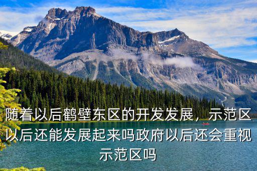 隨著以后鶴壁東區(qū)的開發(fā)發(fā)展，示范區(qū)以后還能發(fā)展起來嗎政府以后還會重視示范區(qū)嗎