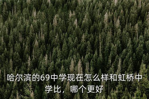 哈爾濱的69中學現在怎么樣和虹橋中學比，哪個更好