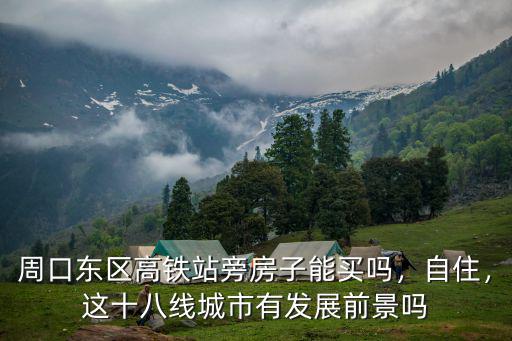 周口東區高鐵站旁房子能買嗎，自住，這十八線城市有發展前景嗎
